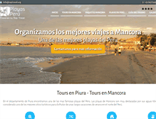 Tablet Screenshot of playas-peru.com